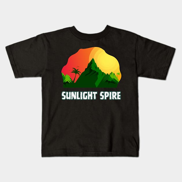 Sunlight Spire Kids T-Shirt by Canada Cities